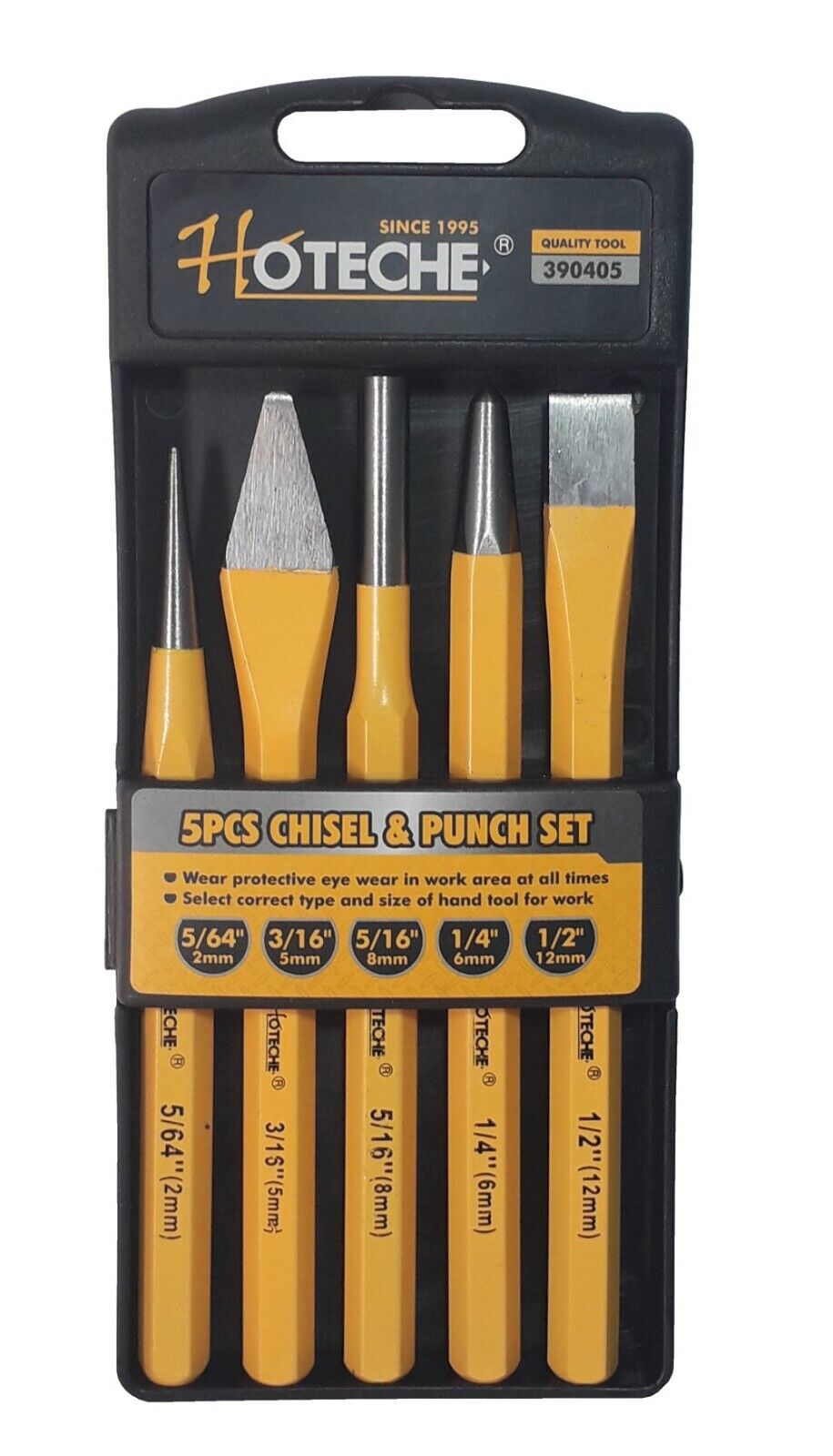 Scalpelli cacciachiodi bulini e cacciaspine per meccanico, set da 5 pezzi 390405