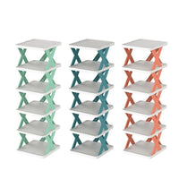 Scarpiera Salvaspazio portaoggetti modulare salvaspazio 6 ripiani 81 x 26 x 24cm