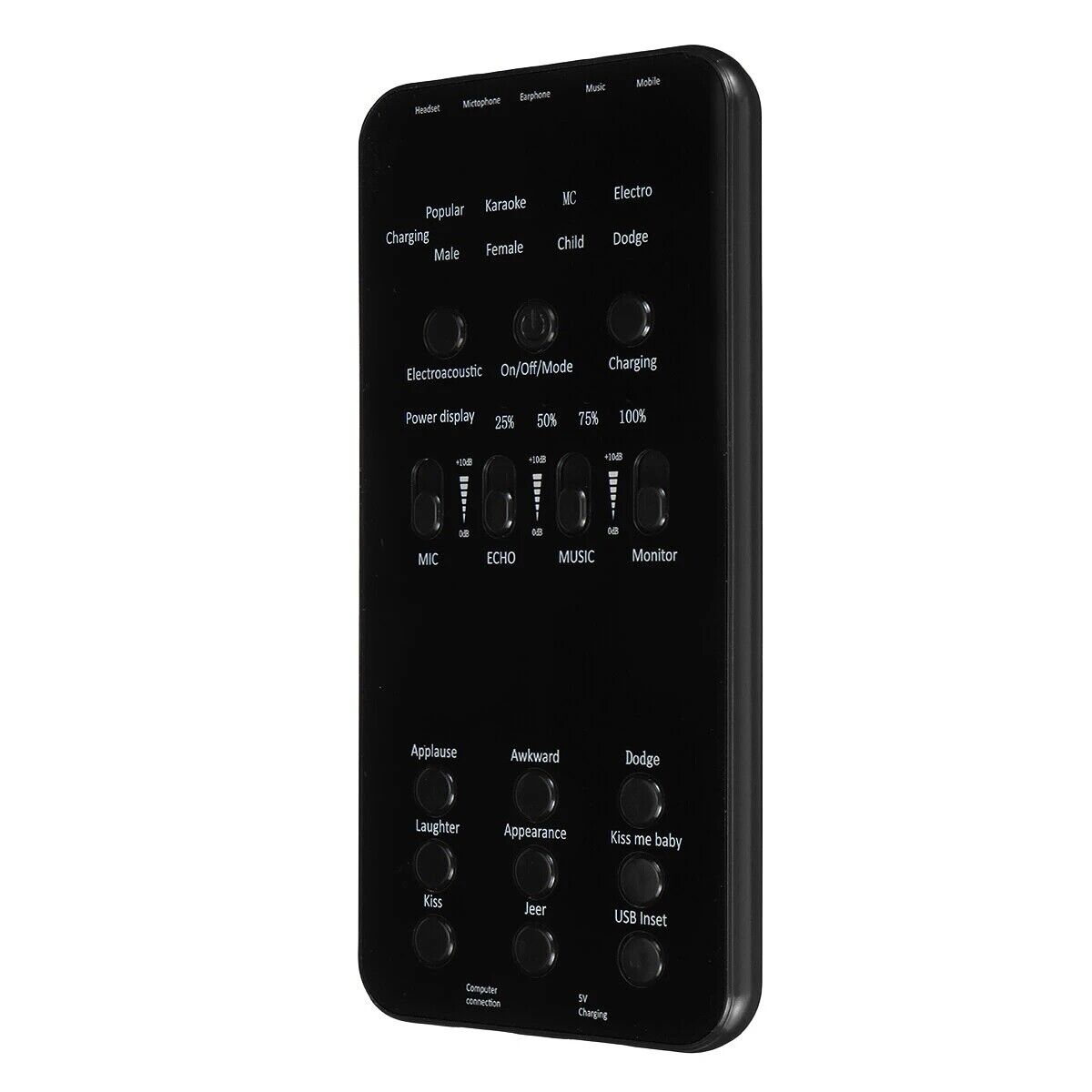 Scheda audio esterna live bluetooth per dirette streaming con microfono HP-202