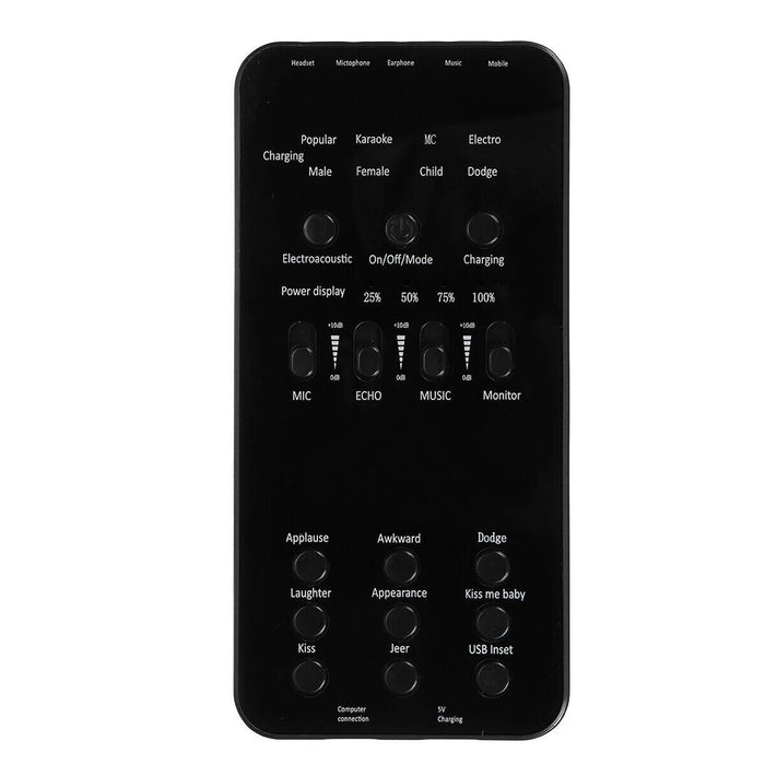 Scheda audio esterna live bluetooth per dirette streaming con microfono HP-202