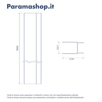 Profilo di compensazione cromato per box doccia Portofino
