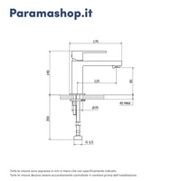 Set miscelatore lavabo e bidet senza scarico ed incasso doccia con deviatore in ottone cromato | Hedy