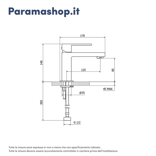 Set miscelatore lavabo, bidet ed incasso doccia moonocomando in ottone cromato | Hedy