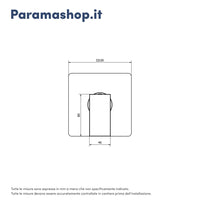 Set miscelatore lavabo alto, bidet ed incasso doccia monocomando in ottone cromato | Hedy
