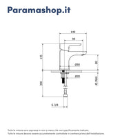 Set miscelatore lavabo e bidet senza scarico ed incasso doccia con deviatore in ottone cromato | Mia