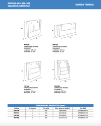 Porta depliant da parete A4 Verticale