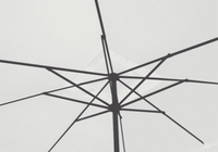 Ombrellone quadrato da giardino 3x3 mt con palo centrale in ferro e telo ecrù 180gr Tomaino 5007