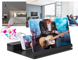 Schermo di ingrandimento Per Smartphone Con Cassa bluetooth altoparlanti 26 X 12