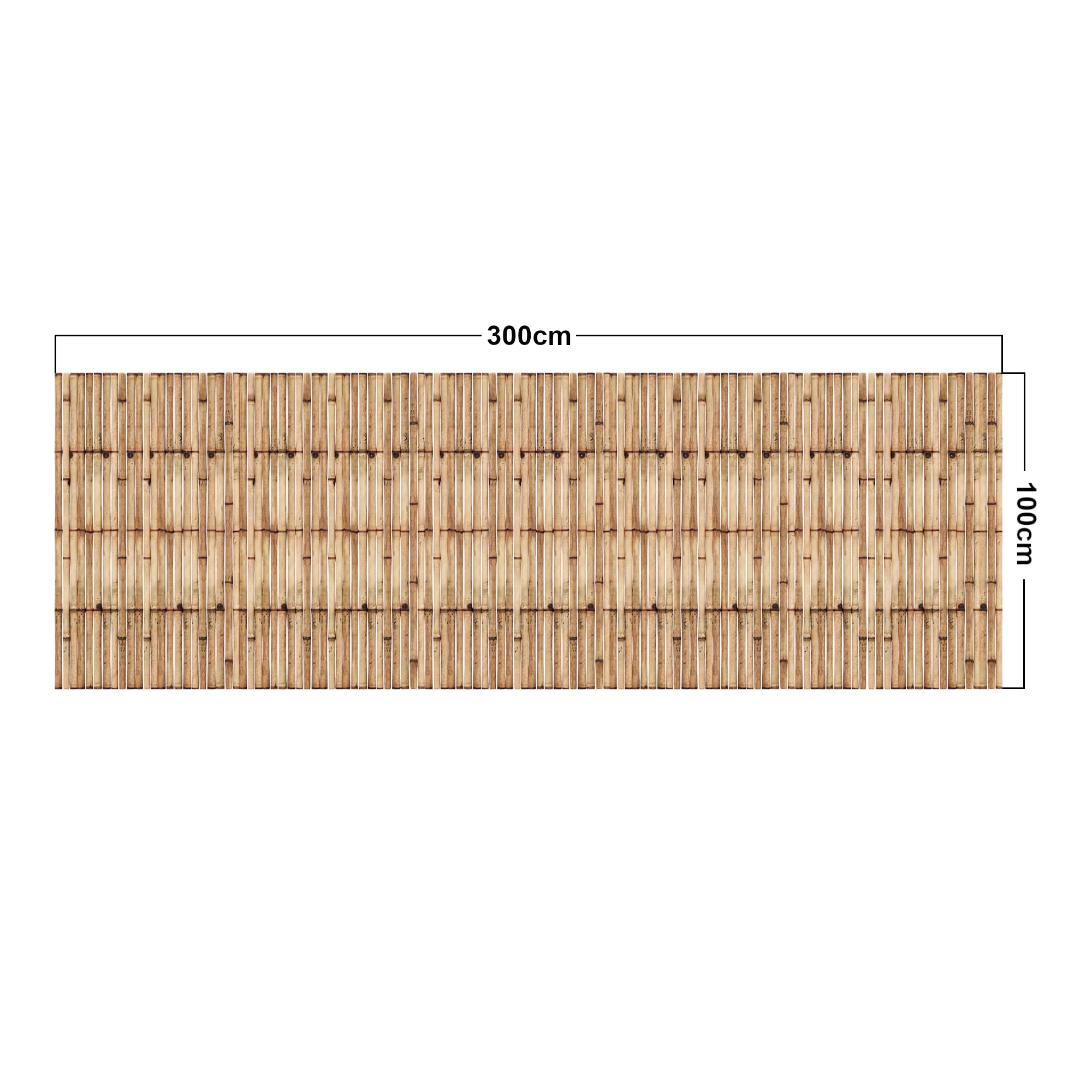 Schermo in canne 300 x 100 cm da giardino 03_0006559