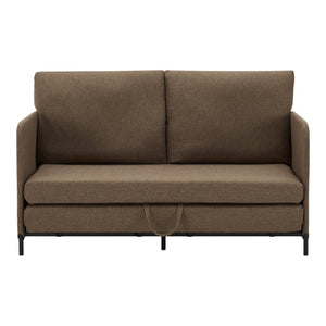 Divano/poltrona trasformabile a 2 posti 78 x 125 x 67 cm marrone 03_0009129