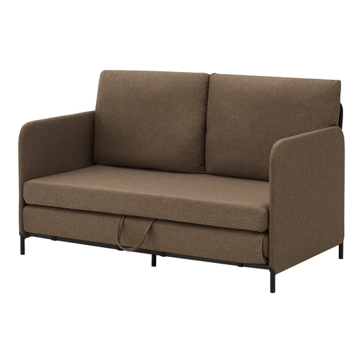 Divano Letto Estensibile Soini 1 Piazza e Mezza 120 x 186 cm Marrone [en.casa]