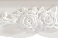 Sgabello da toeletta in legno MDF bianco crema 19_0000469