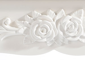 Sgabello da toeletta in legno MDF bianco crema 19_0000469