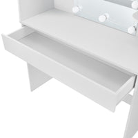 Tavolo da Toeletta Köla con LED - Bianco [en.casa]