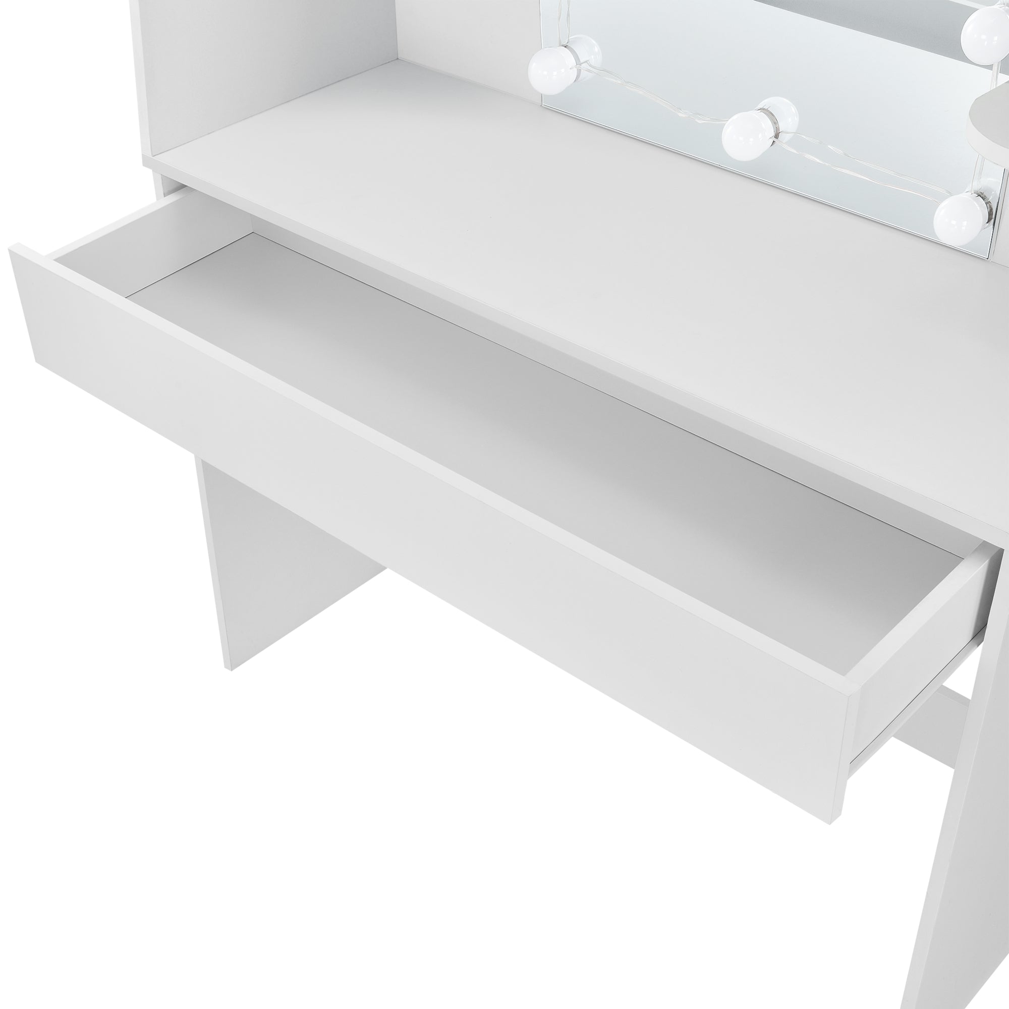 Tavolo da Toeletta Köla con LED - Bianco [en.casa]