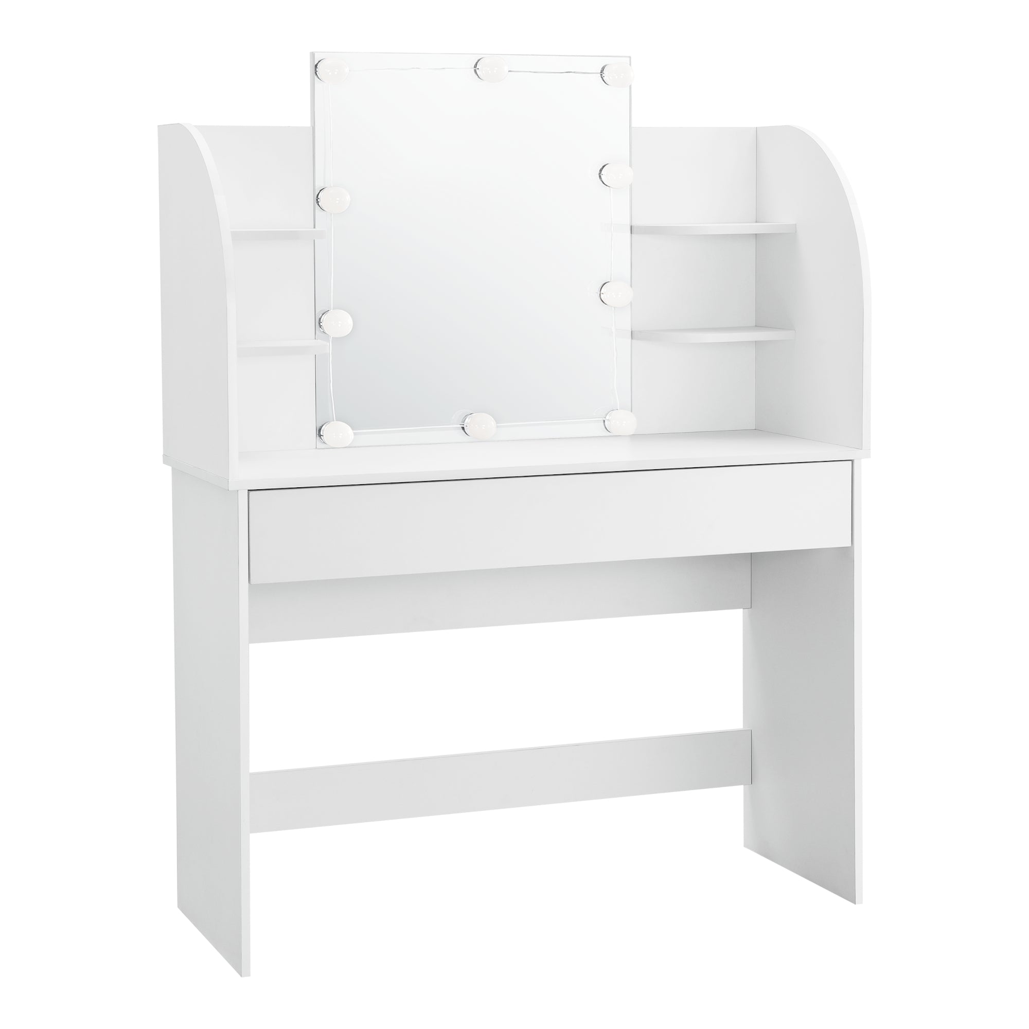 Tavolo da Toeletta Köla con LED - Bianco [en.casa]