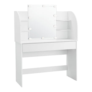 Tavolo da Toeletta Köla con LED - Bianco [en.casa]