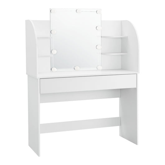 Tavolo da Toeletta Köla con LED - Bianco [en.casa]