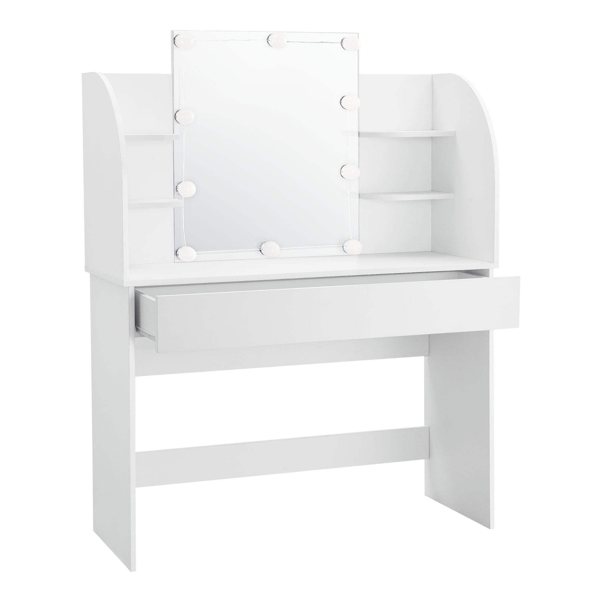 Tavolo da Toeletta Köla con LED - Bianco [en.casa]