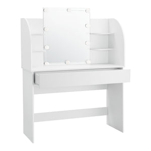 Tavolo da Toeletta Köla con LED - Bianco [en.casa]