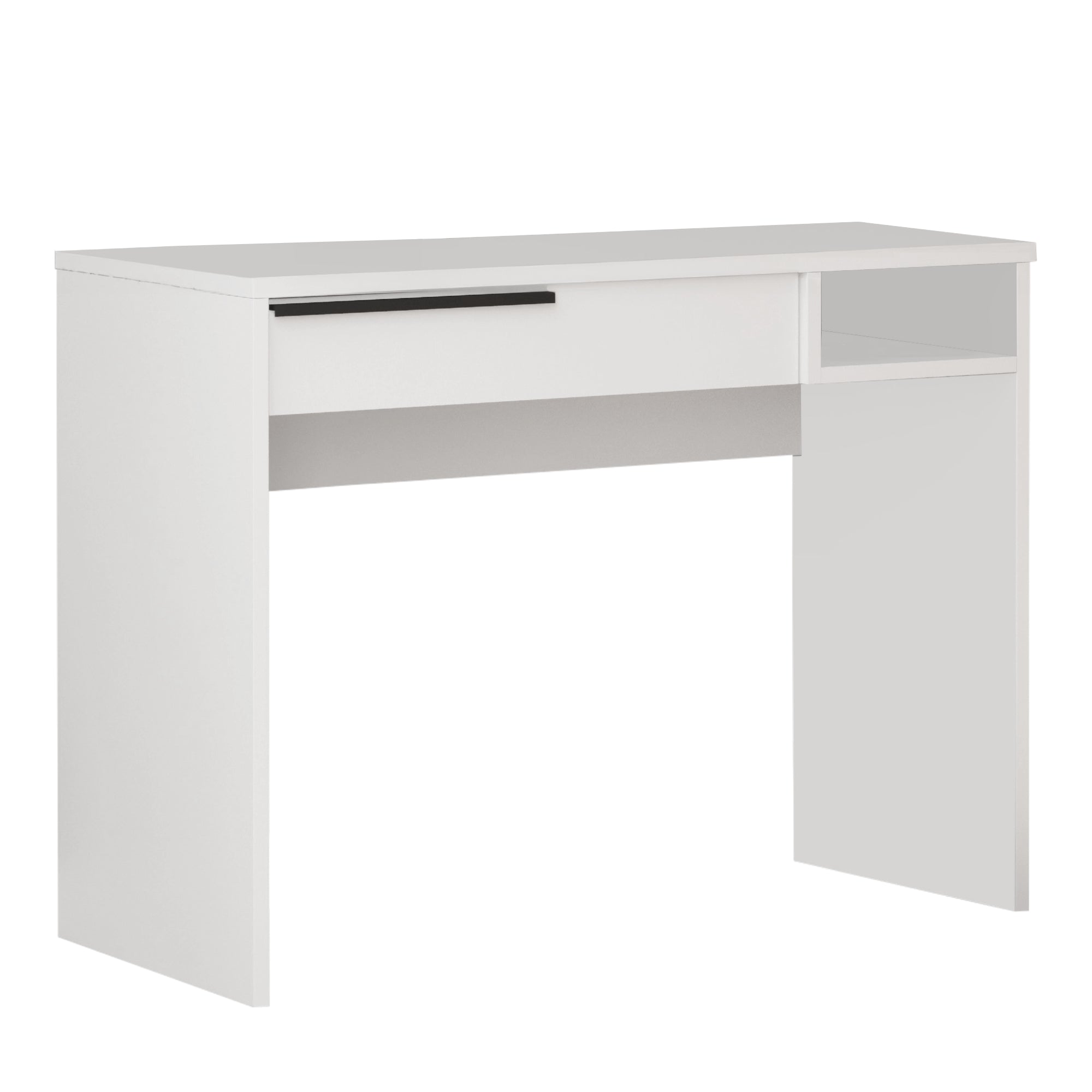 Tavolo da Trucco Vesanto con Cassetto e Scomparto Aperto - Bianco  [en.casa]