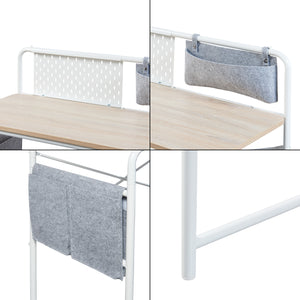 Scrivania Dyrøy con Piano in Effetto Rovere 98 x 46 cm [en.casa]