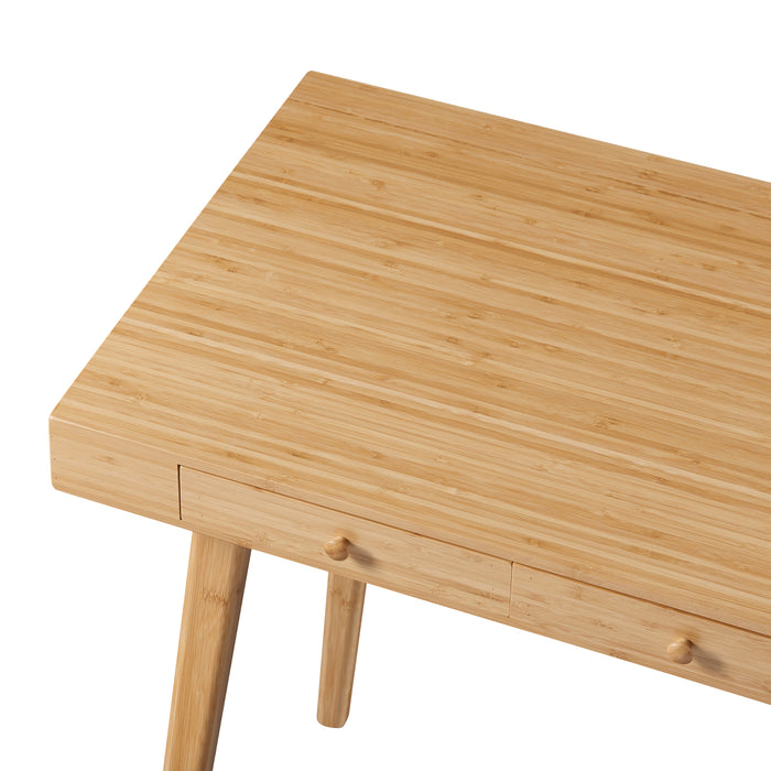 Scrivania Hässleholm in Bambù 100 x 50 cm color Naturale [en.casa]