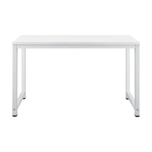 Scrivania Herning Tavolo PC con Piano Rettangolare 120x60 cm - Bianco [en.casa]
