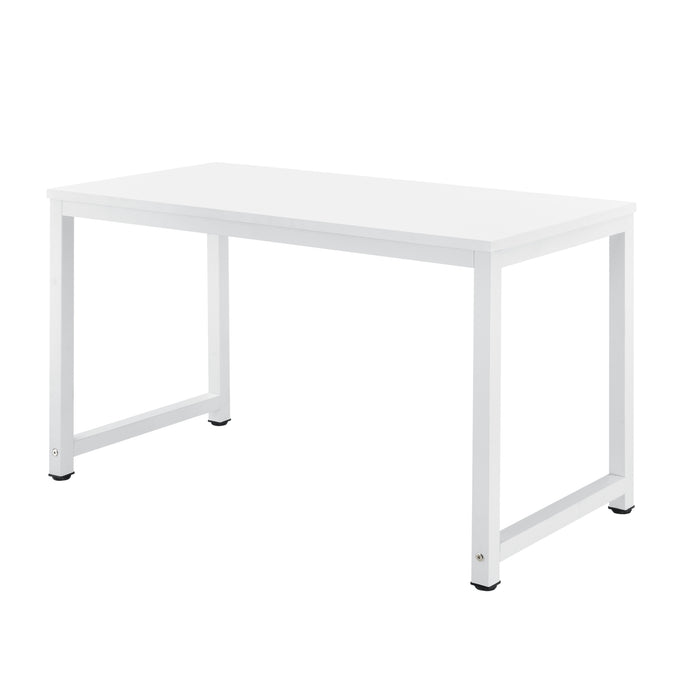 Scrivania Herning Tavolo PC con Piano Rettangolare 120x60 cm - Bianco [en.casa]