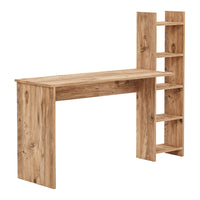 Scrivania Chagtuniejle con Scaffale Laterale 150 x 45 x 120 cm - Effetto Legno [en.casa]