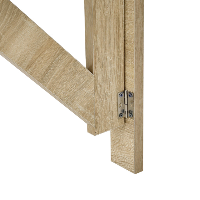 Tavolo da Muro con Piano Ribaltabile 100x60 cm Rovere Sonoma [en.casa]