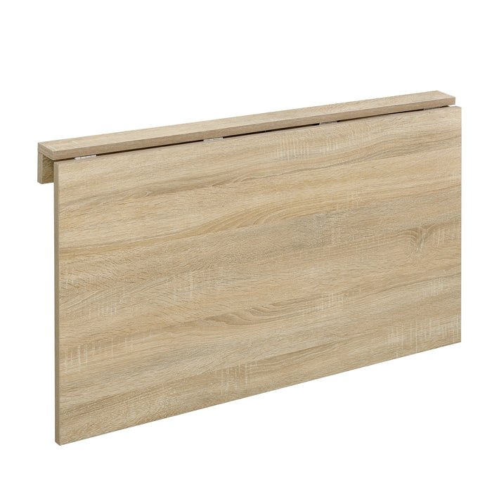 Tavolo da Muro con Piano Ribaltabile 100x60 cm Rovere Sonoma [en.casa]