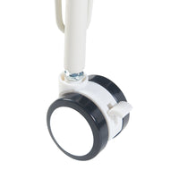 Tavolo a Rotelle Overhalla con Gambe a Forcina Piano 80 x 40 cm Effetto Rovere / Bianco [en.casa]