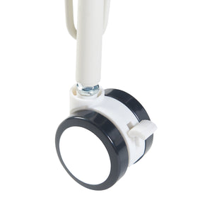 Tavolo a Rotelle Overhalla con Gambe a Forcina Piano 80 x 40 cm Effetto Rovere / Bianco [en.casa]