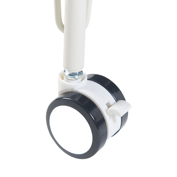 Tavolo a Rotelle Overhalla con Gambe a Forcina Piano 80 x 40 cm Effetto Rovere / Bianco [en.casa]