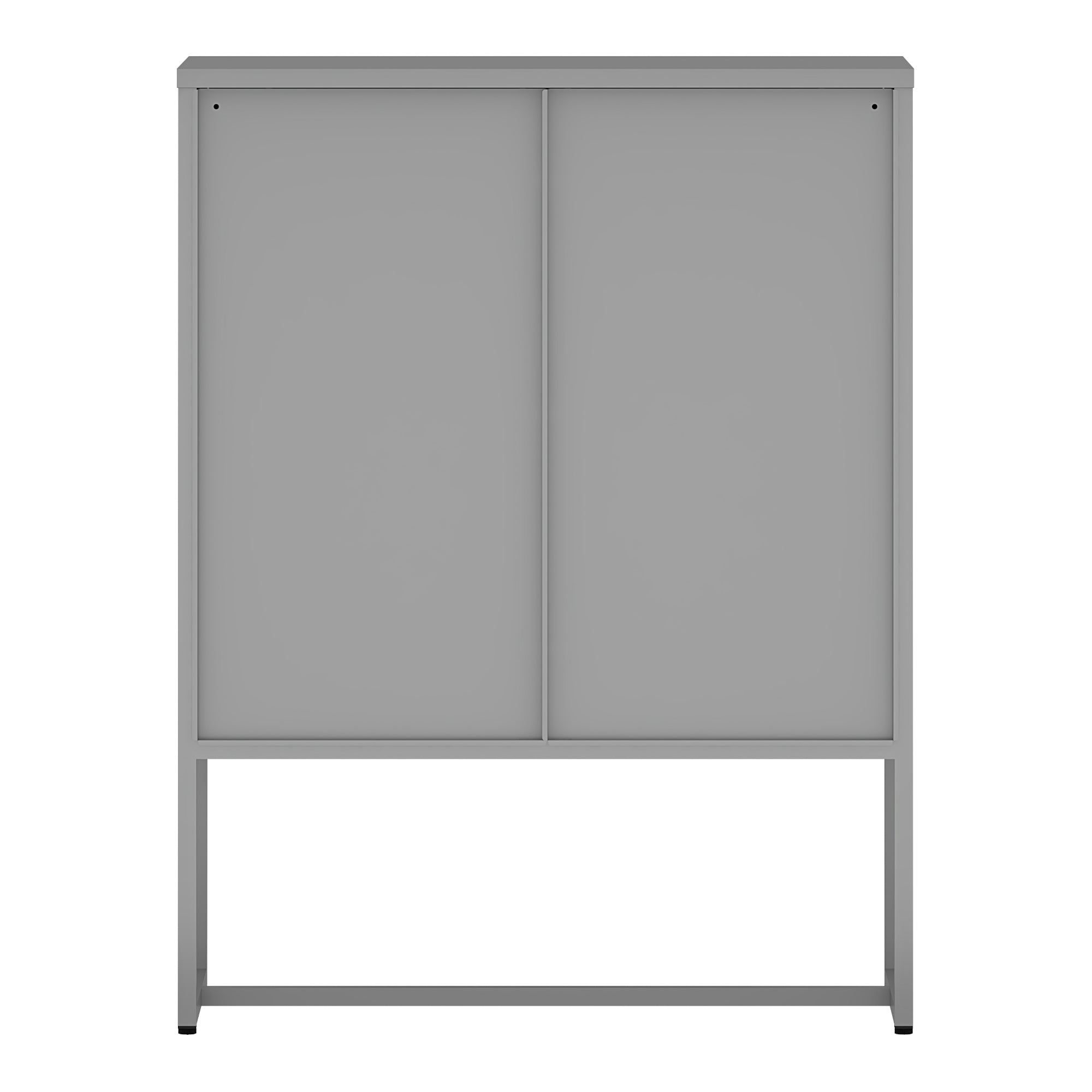 Cassettiera Sund in Acciaio con Frontali Traforati 105x80x40 cm Grigio [en.casa]