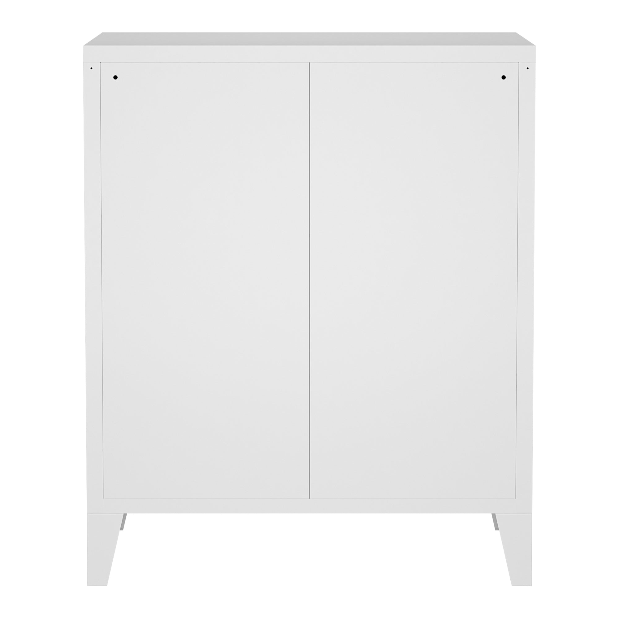 Cassettiera Hämeenlinna in Acciaio 72 x 60 x 40 cm Bianco [en.casa]