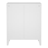 Cassettiera Hämeenlinna in Acciaio 72 x 60 x 40 cm Bianco [en.casa]