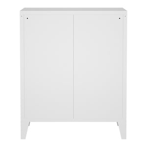 Cassettiera Hämeenlinna in Acciaio 72 x 60 x 40 cm Bianco [en.casa]