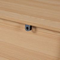 Comò Varkaus con 4 Cassetti - Effetto Rovere / Bianco [en.casa]