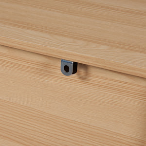 Comò Varkaus con 4 Cassetti - Effetto Rovere / Bianco [en.casa]