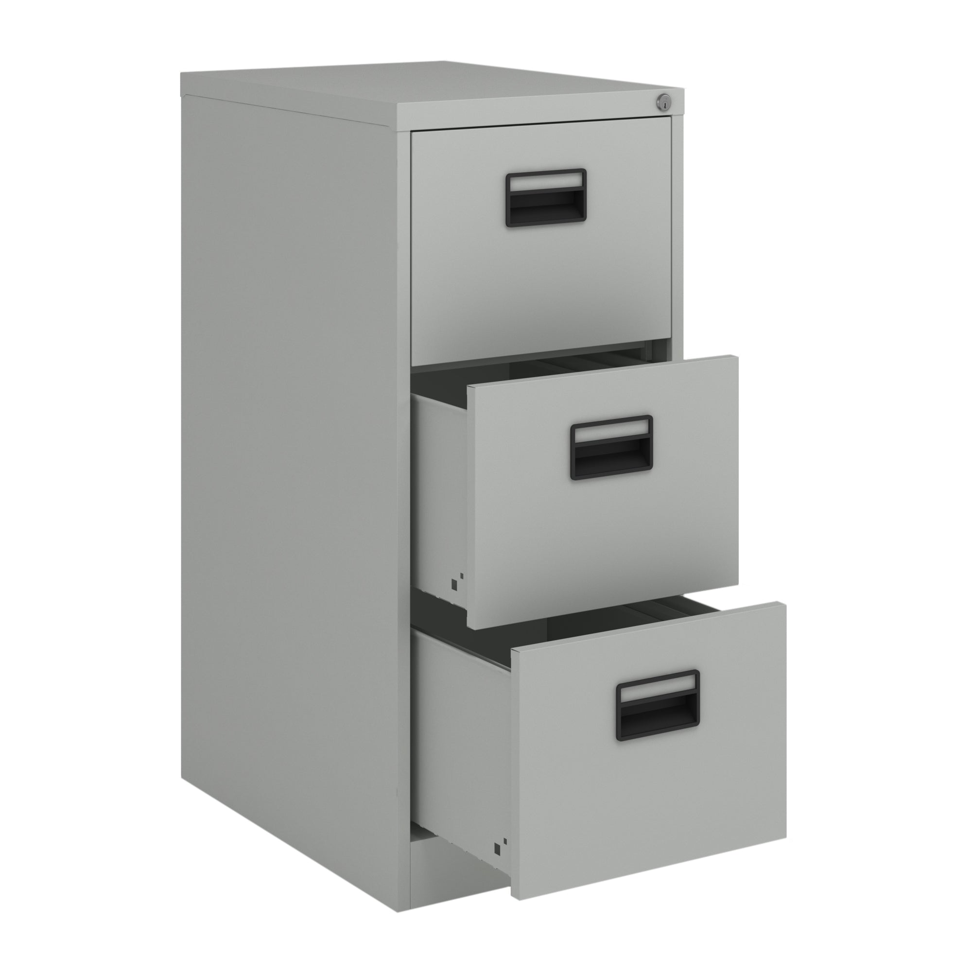 Cassettiera Rääkkylä in Acciaio con 3 Cassetti 103 x 45 x 62 cm - Grigio [en.casa]