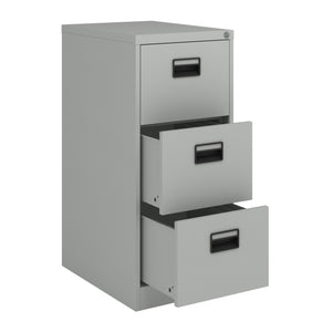 Cassettiera Rääkkylä in Acciaio con 3 Cassetti 103 x 45 x 62 cm - Grigio [en.casa]