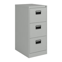 Cassettiera Rääkkylä in Acciaio con 3 Cassetti 103 x 45 x 62 cm - Grigio [en.casa]