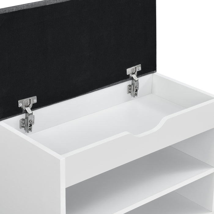 Panchina Portascarpe con Seduta Apribile (AxLaxP) 46 x 60 x 30 cm Panca da Ingresso/Corridoio Mobiletto con Seduta