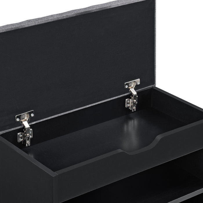 Panchina Portascarpe con Seduta Apribile (AxLaxP) 46 x 60 x 30 cm Panca da Ingresso/Corridoio Mobiletto con Seduta