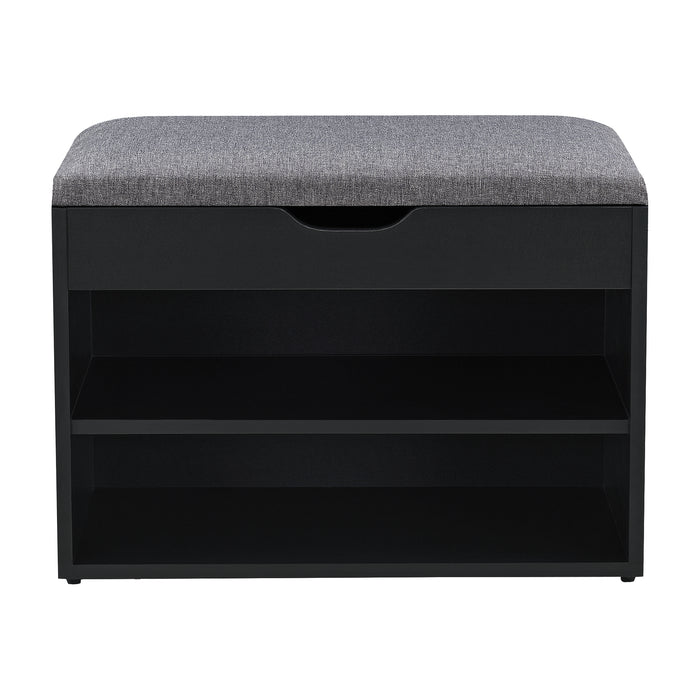 Panchina Portascarpe con Seduta Apribile (AxLaxP) 46 x 60 x 30 cm Panca da Ingresso/Corridoio Mobiletto con Seduta