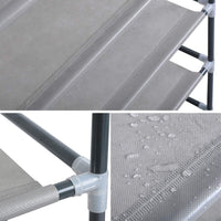 Scarpiere scarpiera 8 livelli per 24 paia di scarpe 60x29x140 cm grigio 19_0000419