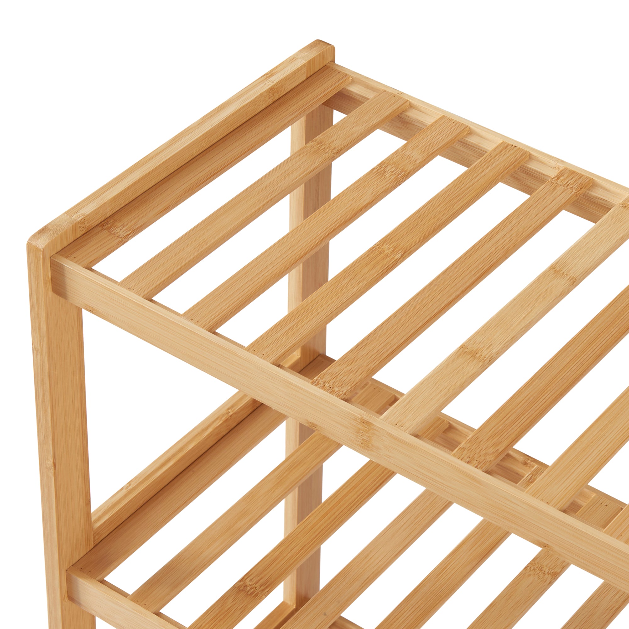 Scarpiera Dammfleth con 3 Ripiani 55 x 67,5 x 27 cm Bambù Naturale [en.casa]