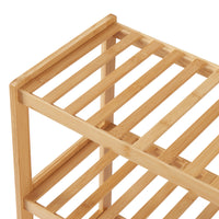 Scarpiera Dammfleth con 3 Ripiani 55 x 67,5 x 27 cm Bambù Naturale [en.casa]